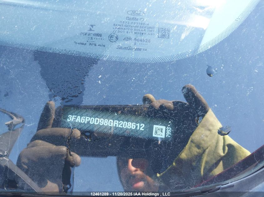 2016 Ford Fusion Titanium VIN: 3FA6P0D98GR208612 Lot: 12461289