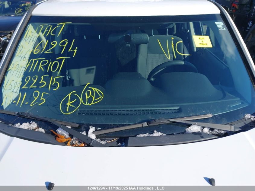 2012 Jeep Patriot VIN: 1C4NJRAB5CD522515 Lot: 12461294