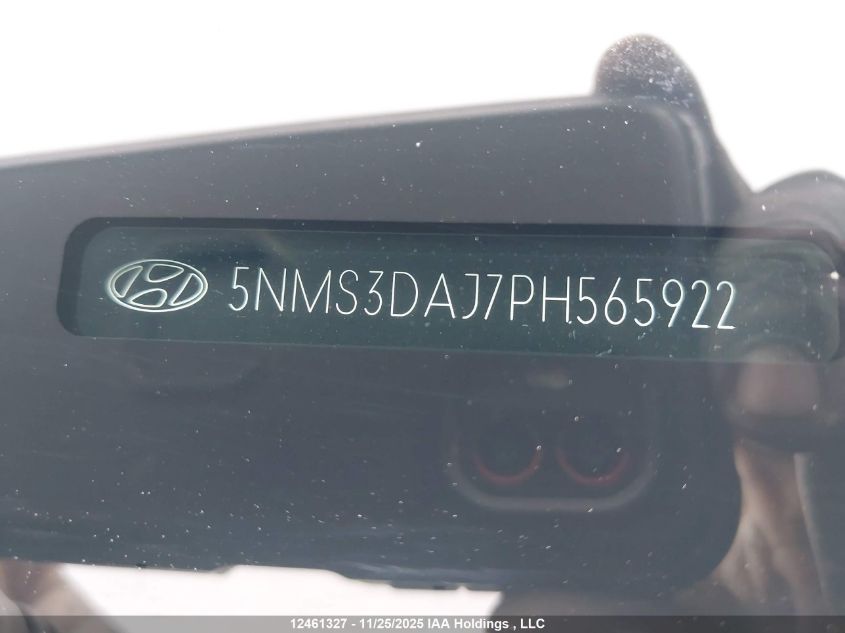 2023 Hyundai Santa Fe Preferred Awd With Trend Package VIN: 5NMS3DAJ7PH565922 Lot: 12461327