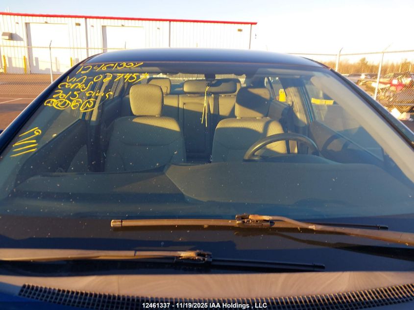 2015 Honda Civic Lx VIN: 2HGFB2F42FH027457 Lot: 12461337