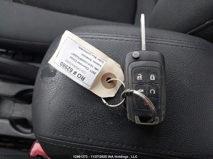 2011 Chevrolet Cruze Eco VIN: 1G1PJ5S90B7246831 Lot: 12461372