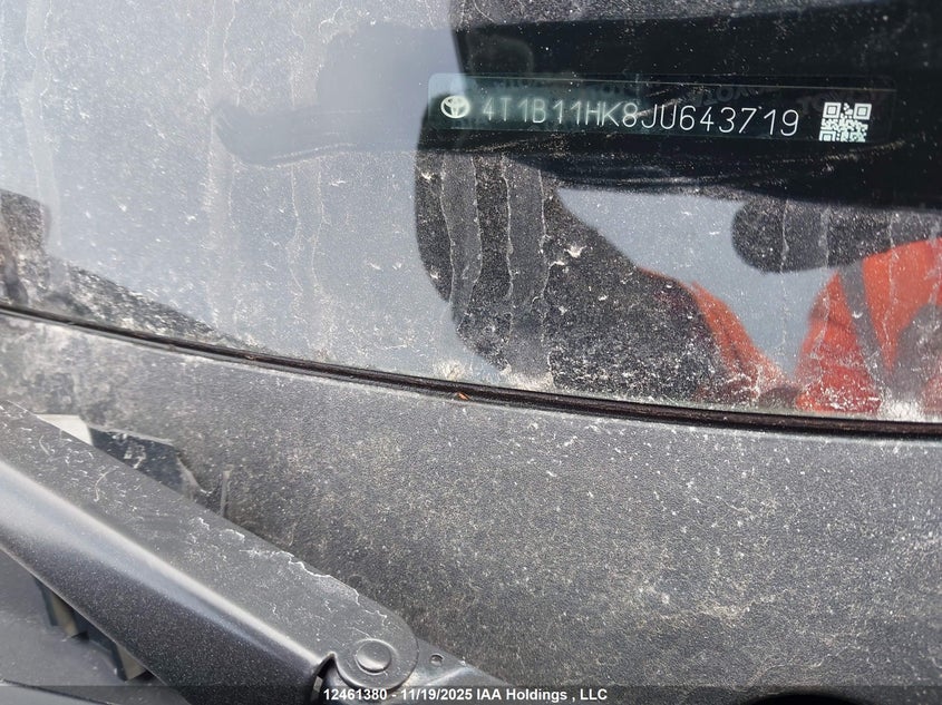 2018 Toyota Camry VIN: 4T1B11HK8JU643719 Lot: 12461380