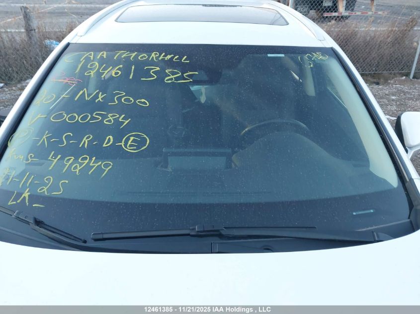 2020 Lexus Nx 300 VIN: JTJGARDZXL5000584 Lot: 12461385