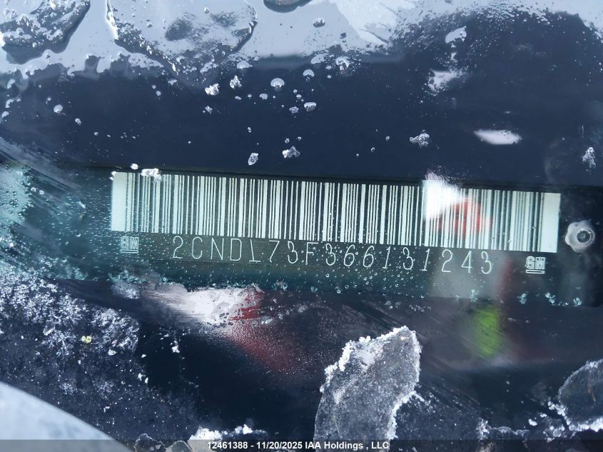 2006 Chevrolet Equinox Lt VIN: 2CNDL73F366131243 Lot: 12461388