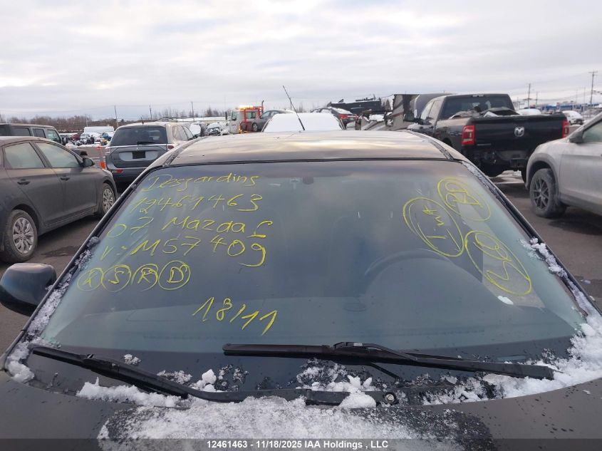 2007 Mazda Mazda6 Gs-I4/Gt-I4 VIN: 1YVHP80C675M57409 Lot: 12461463