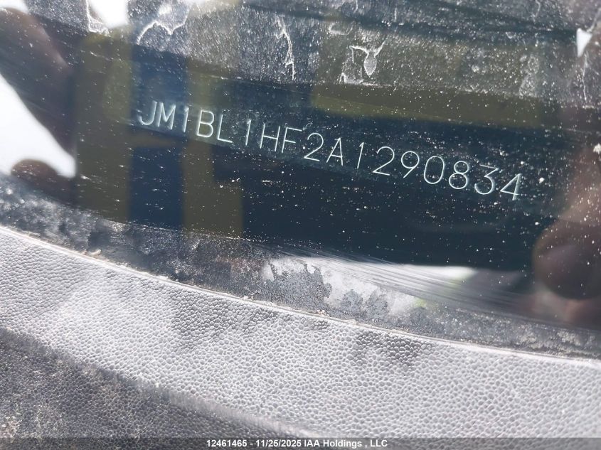 2010 Mazda 3 I VIN: JM1BL1HF2A1290834 Lot: 12461465