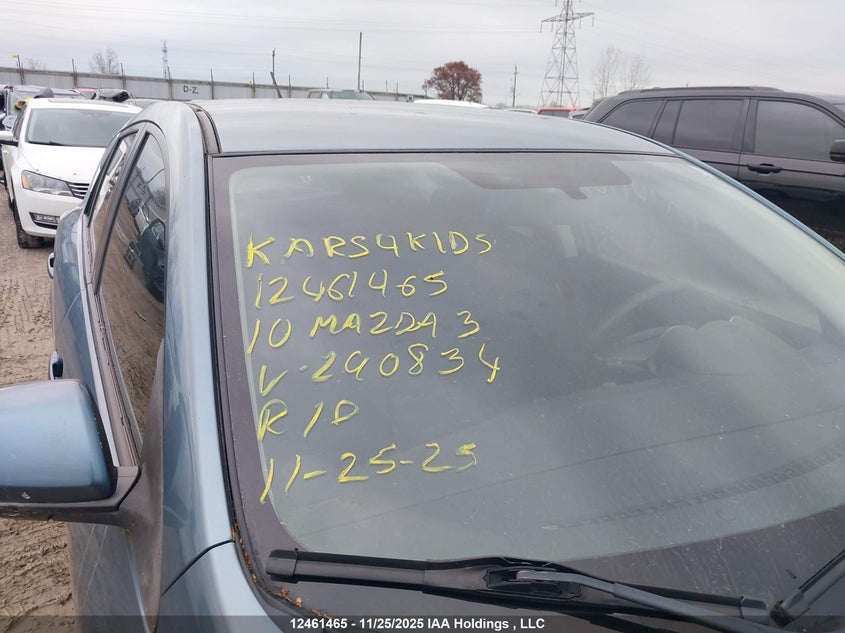 2010 Mazda 3 I VIN: JM1BL1HF2A1290834 Lot: 12461465