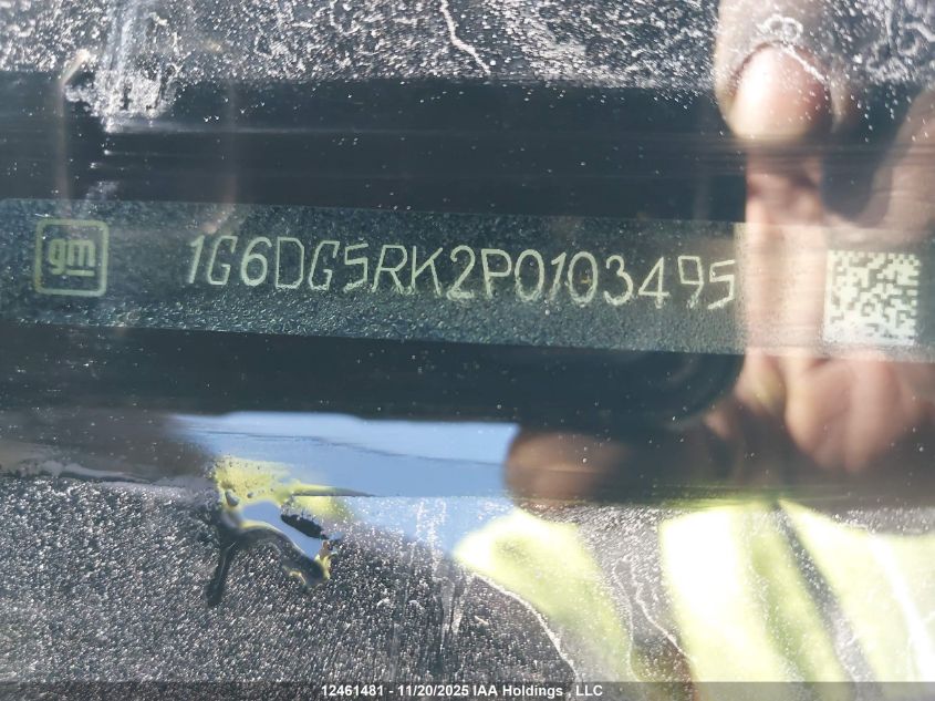 2023 Cadillac Ct4 Sport VIN: 1G6DG5RK2P0103495 Lot: 12461481