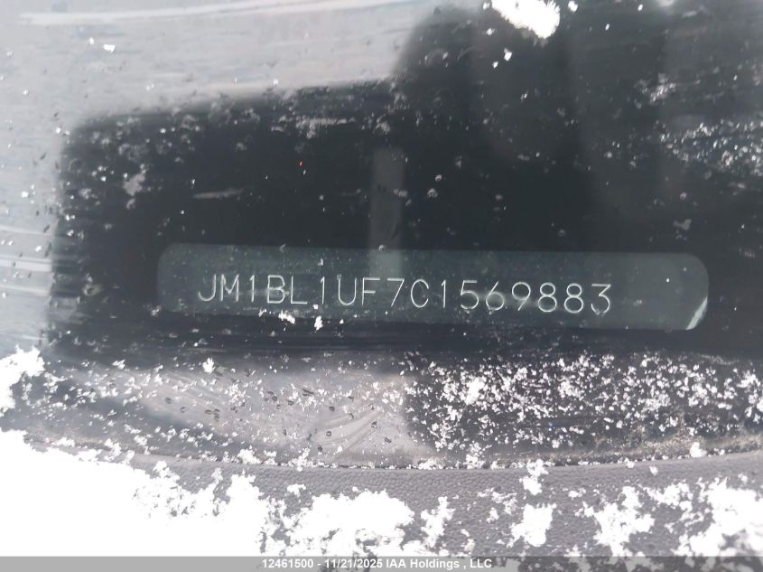 2012 Mazda 3 I VIN: JM1BL1UF7C1569883 Lot: 12461500