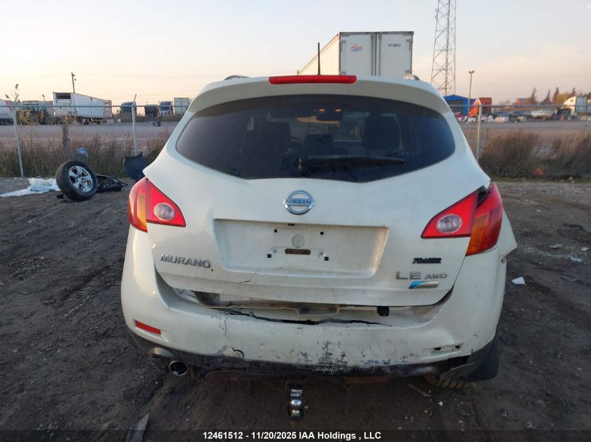 2010 Nissan Murano Le VIN: JN8AZ1MW2AW121095 Lot: 12461512