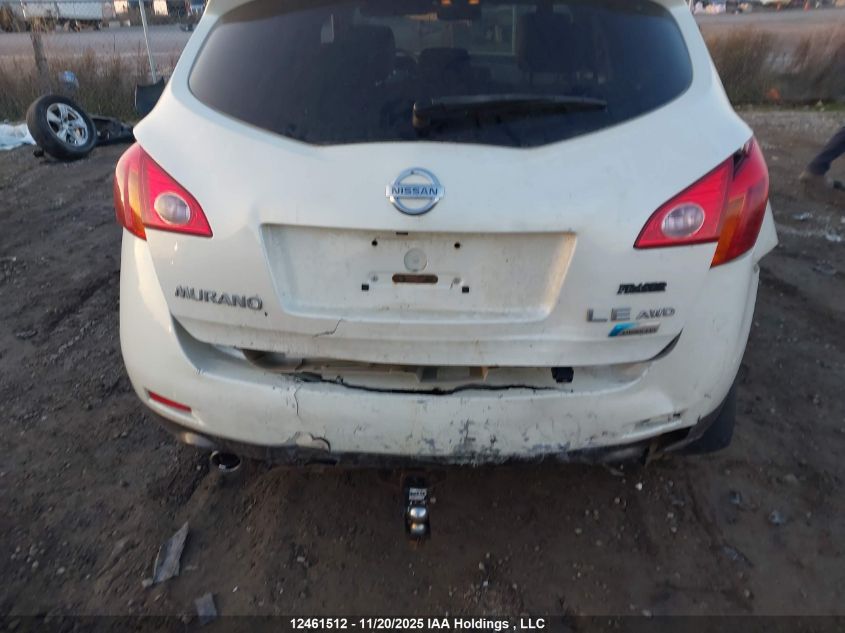 2010 Nissan Murano Le VIN: JN8AZ1MW2AW121095 Lot: 12461512