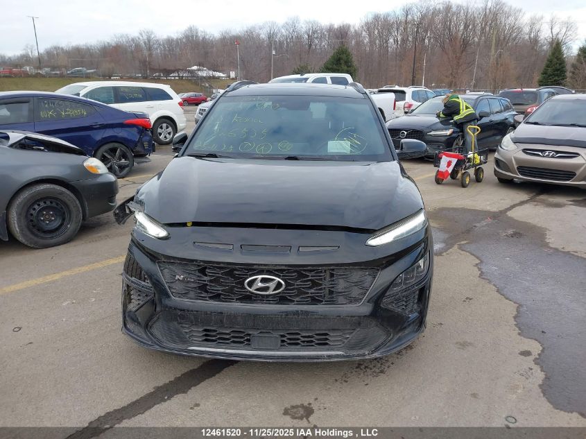 2022 Hyundai Kona N Line With Ultimate Package VIN: KM8K5CA33NU826535 Lot: 12461520