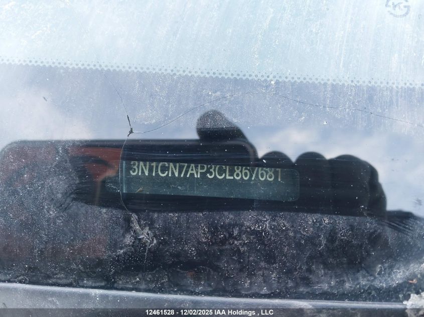 2012 Nissan Versa 1.6 Sv VIN: 3N1CN7AP3CL867681 Lot: 12461528