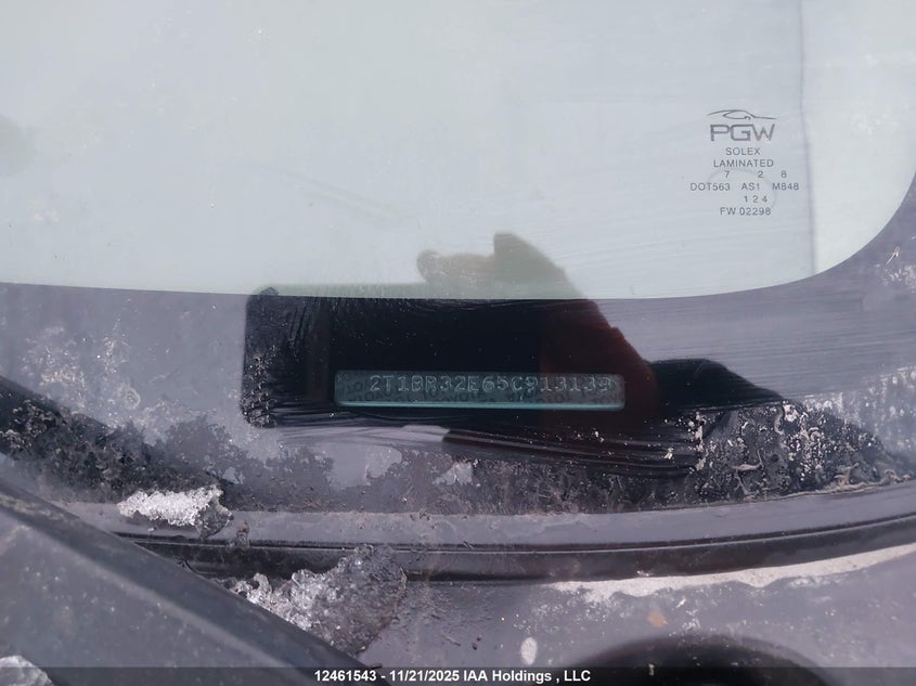 2005 Toyota Corolla Ce/Le/S VIN: 2T1BR32E65C913139 Lot: 12461543