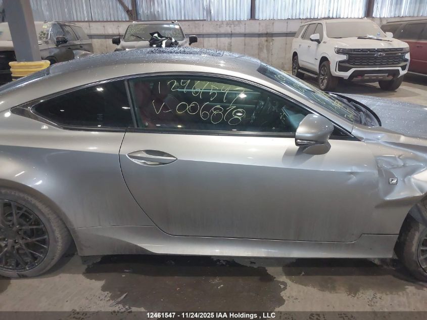 2016 Lexus Rc 350 VIN: JTHSE5BC6G5006878 Lot: 12461547