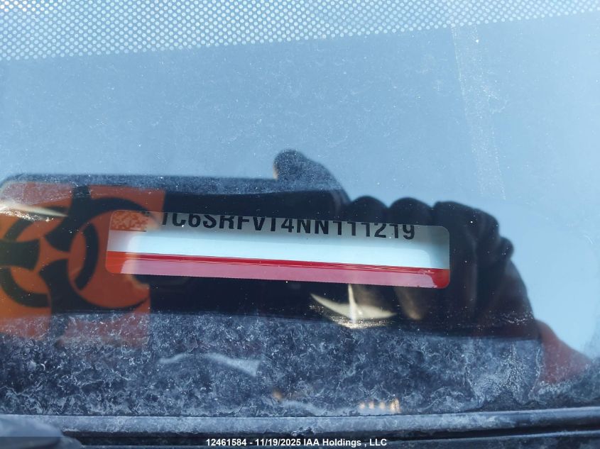 2022 Ram 1500 Sport VIN: 1C6SRFVT4NN111219 Lot: 12461584