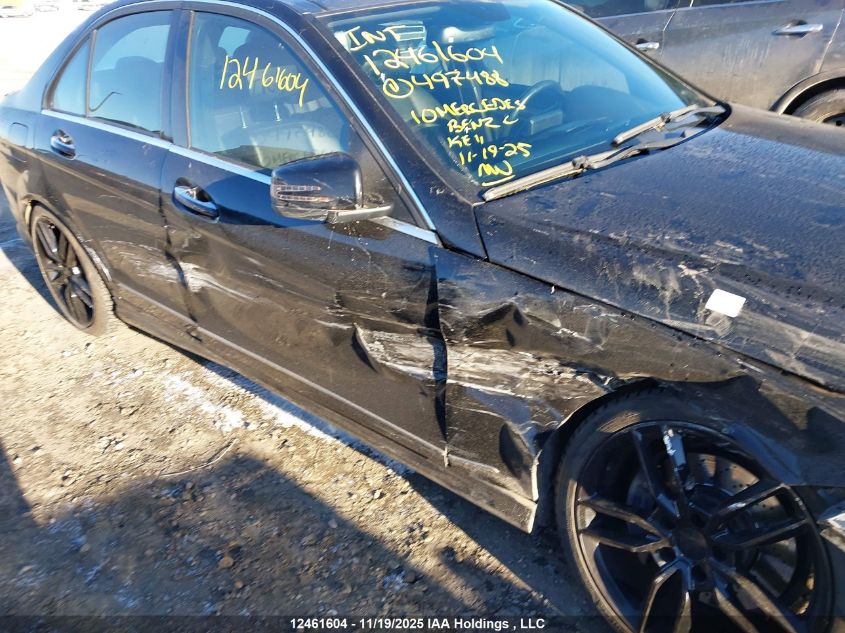 2010 Mercedes-Benz C 350 4Matic VIN: WDDGF8HB9AF497488 Lot: 12461604