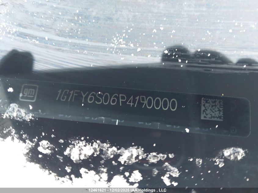 2023 Chevrolet Bolt Euv VIN: 1G1FY6S06P4190000 Lot: 12461621