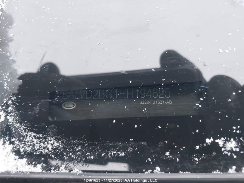 2017 Land Rover Range Rover Evoque Hse Dynamic VIN: SALVD2BG1HH194625 Lot: 12461623