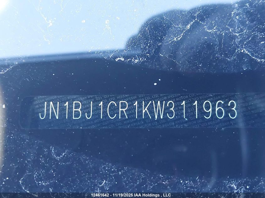 2019 Nissan Rogue Sport S/Sv/Sl VIN: JN1BJ1CR1KW311963 Lot: 12461642