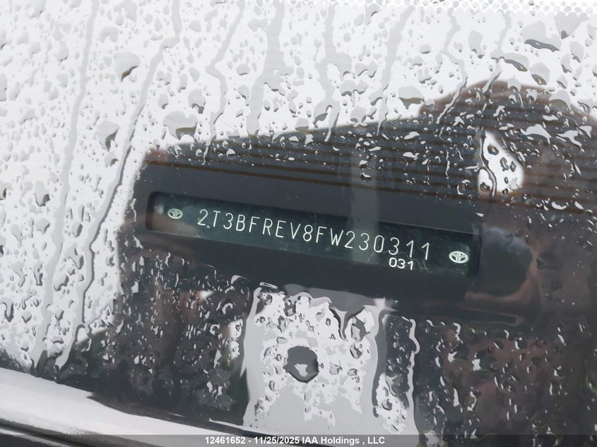 2015 Toyota Rav4 VIN: 2T3BFREV8FW230311 Lot: 12461652