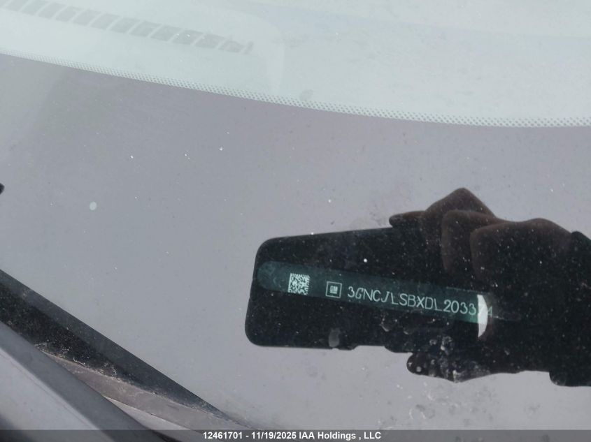 2013 Chevrolet Trax 1Lt VIN: 3GNCJLSBXDL203374 Lot: 12461701