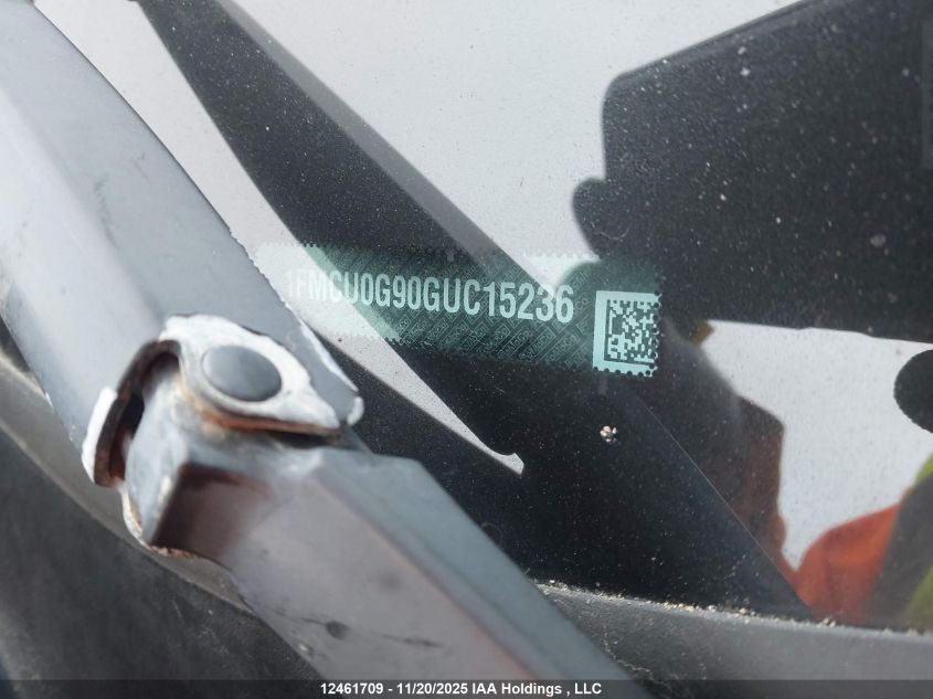 2016 Ford Escape Se VIN: 1FMCU0G90GUC15236 Lot: 12461709