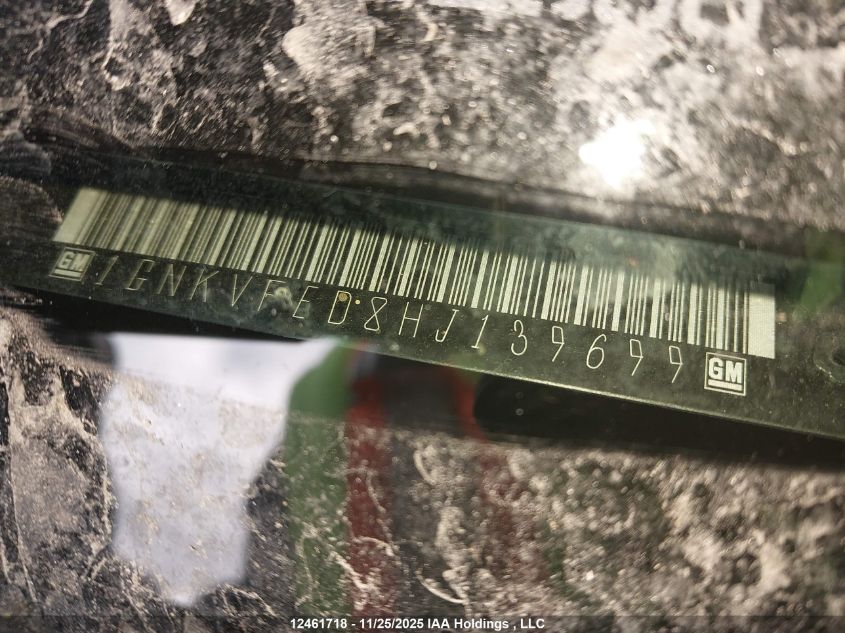 2017 Chevrolet Traverse Ls VIN: 1GNKVFED8HJ139699 Lot: 12461718