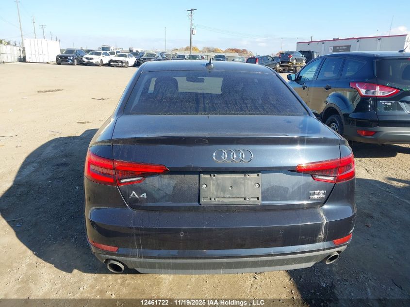 2017 Audi A4 Technik VIN: WAUCNAF4XHN059941 Lot: 12461722