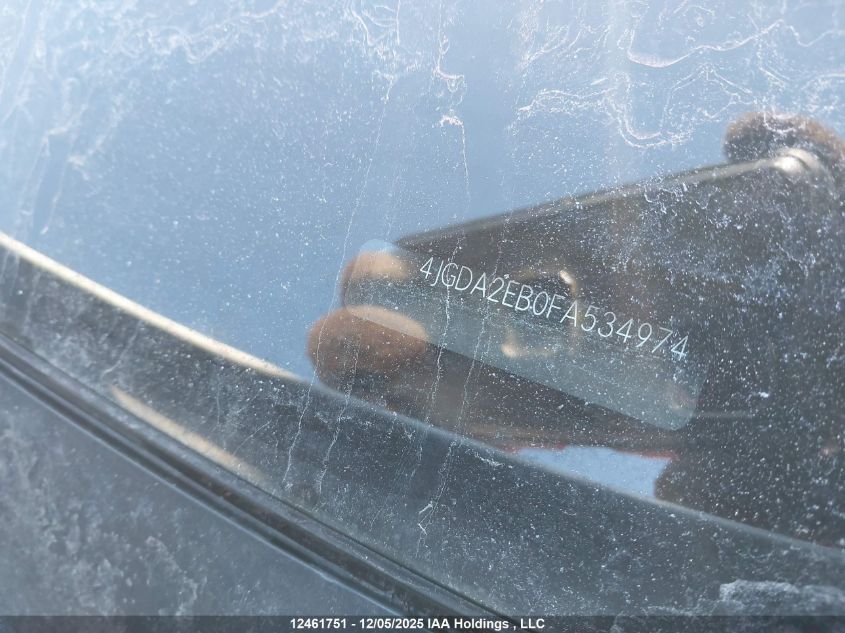 2015 Mercedes-Benz Ml 350 Bluetec 4Matic VIN: 4JGDA2EB0FA534974 Lot: 12461751