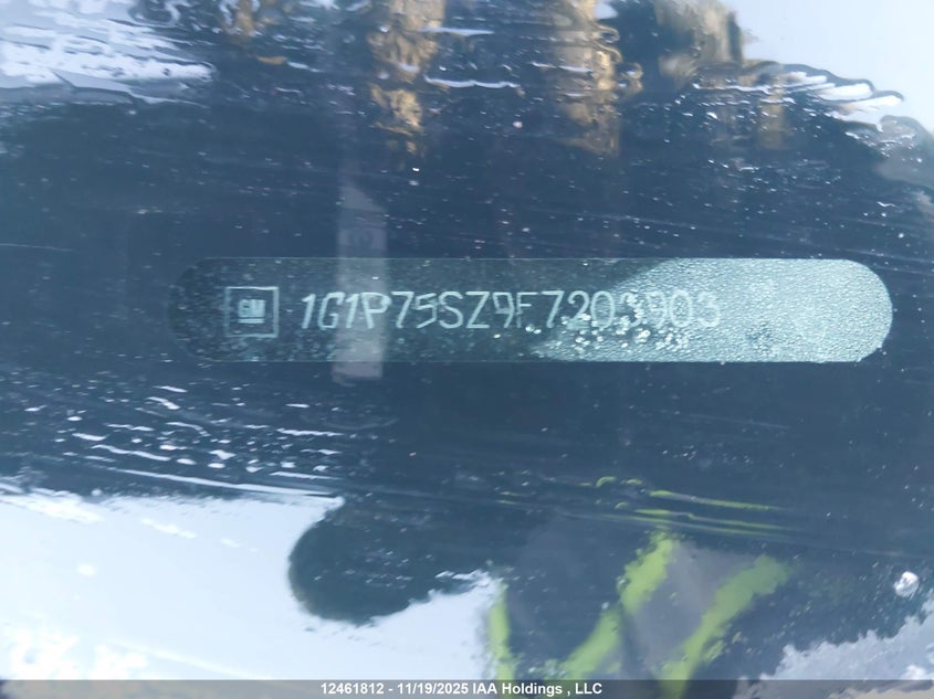 2015 Chevrolet Cruze VIN: 1G1P75SZ9F7203903 Lot: 12461812