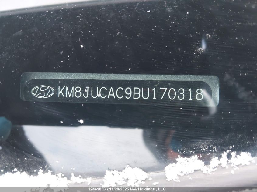 2011 Hyundai Tucson Gls/Limited VIN: KM8JUCAC9BU170318 Lot: 12461858