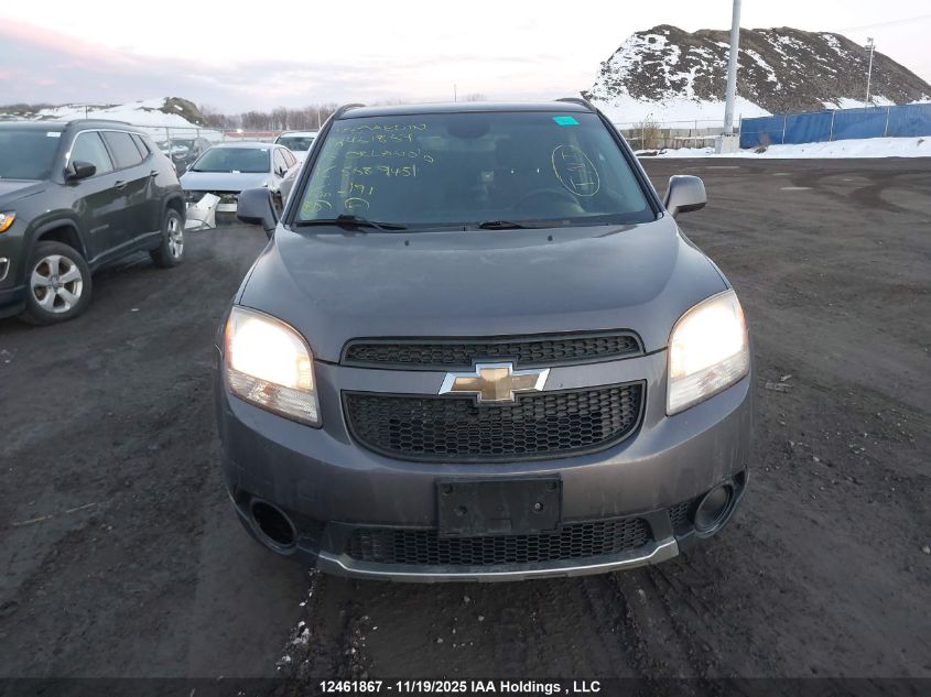 2012 Chevrolet Orlando 1Lt/2Lt VIN: KL77P2EM3CK568945 Lot: 12461867