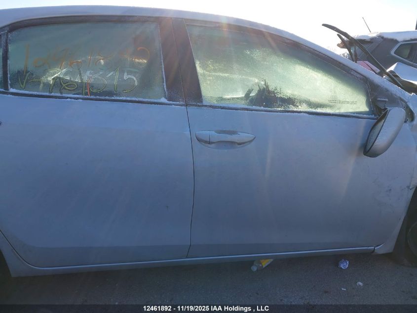 2017 Toyota Corolla Le Eco VIN: 2T1BPRHE4HC764315 Lot: 12461892