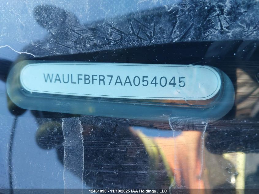 2010 Audi A5 2.0T/2.0T Premium VIN: WAULFBFR7AA054045 Lot: 12461895