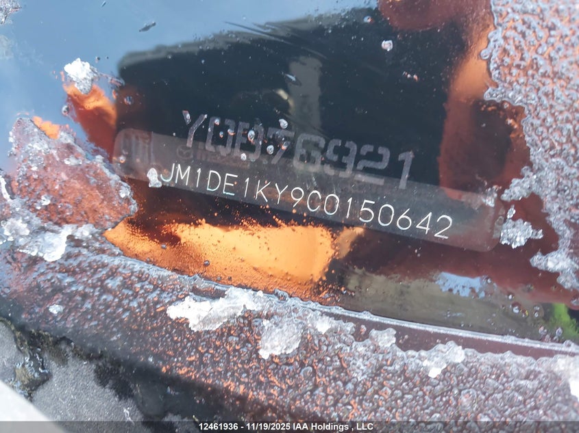 2012 Mazda Mazda2 VIN: JM1DE1KY9C0150642 Lot: 12461936