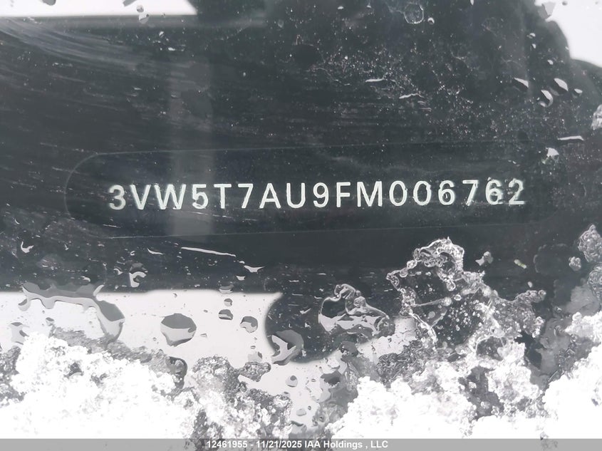 2015 Volkswagen Golf Gti 5-Door Autobahn VIN: 3VW5T7AU9FM006762 Lot: 12461955
