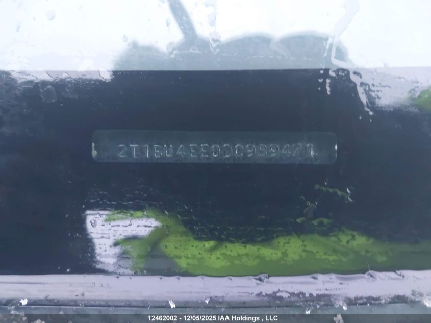 2013 Toyota Corolla Ce VIN: 2T1BU4EE0DC989471 Lot: 12462002