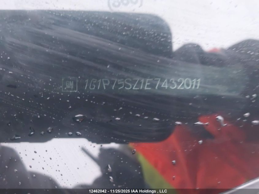 2014 Chevrolet Cruze VIN: 1G1P75SZ1E7432011 Lot: 12462042