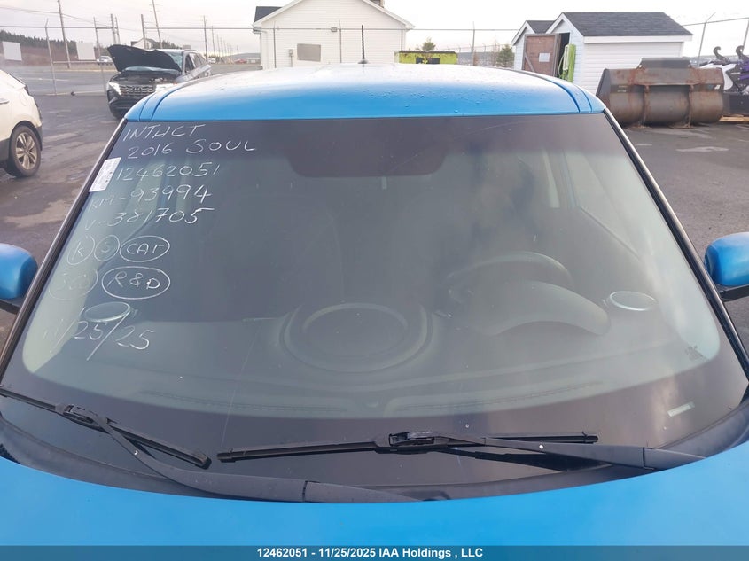 2016 Kia Soul + VIN: KNDJP3A54G7381705 Lot: 12462051