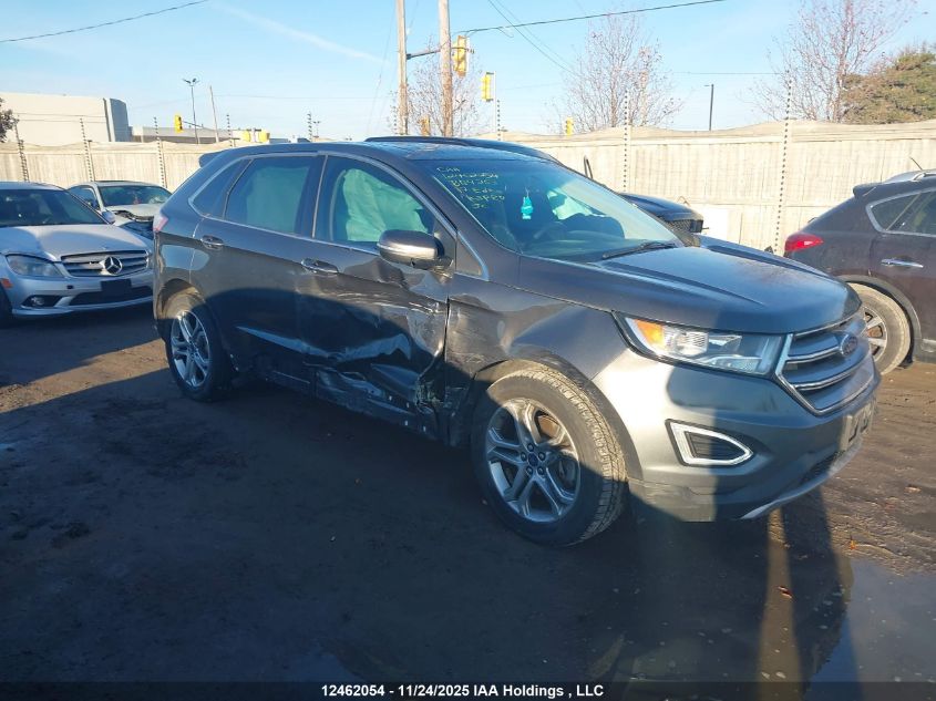 2017 Ford Edge Titanium VIN: 2FMPK4K80HBB92593 Lot: 12462054