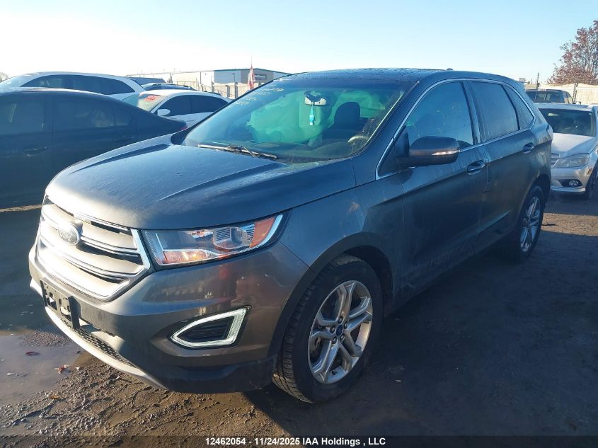 2017 Ford Edge Titanium VIN: 2FMPK4K80HBB92593 Lot: 12462054