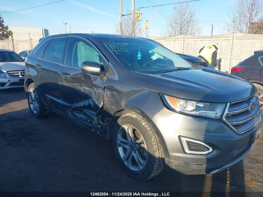 2017 Ford Edge Titanium VIN: 2FMPK4K80HBB92593 Lot: 12462054