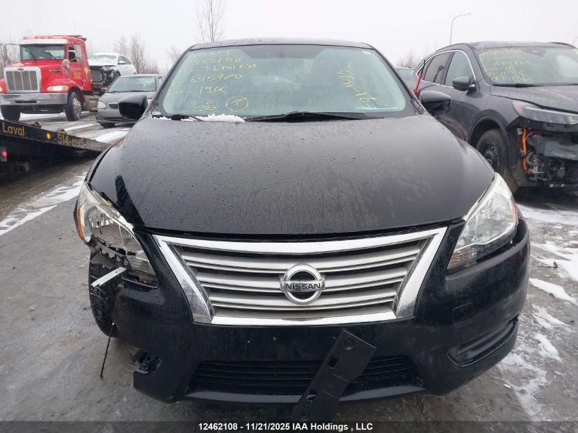 2015 Nissan Sentra VIN: 3N1AB7AP7FL645780 Lot: 12462108