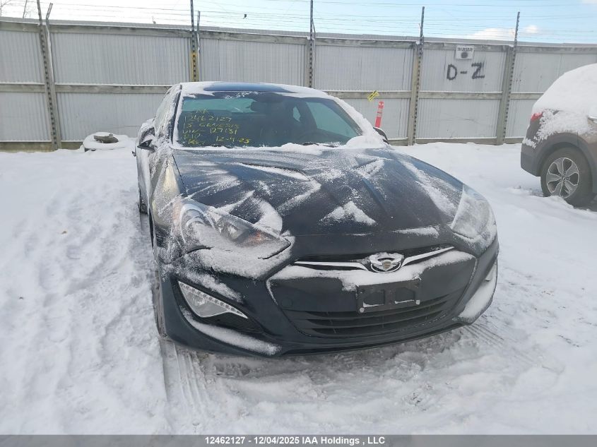 2015 Hyundai Genesis Coupe 3.8L/3.8 R-Spec/3.8 Ult VIN: KMHHU6KJ5FU127131 Lot: 12462127