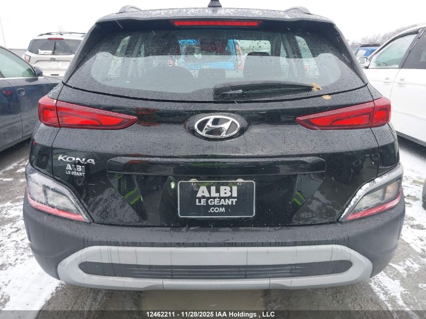 2022 Hyundai Kona Se VIN: KM8K12AB2NU888585 Lot: 12462211