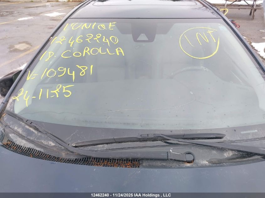 2018 Toyota Corolla Se VIN: 2T1BURHE3JC109481 Lot: 12462240