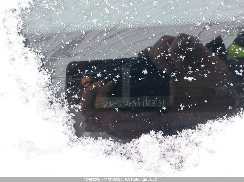 2010 Hyundai Santa Fe Gl 2.4 VIN: 5NMSG3AB5AH389161 Lot: 12462268