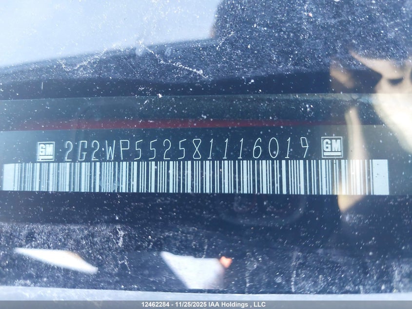 2G2WP552581116019 2008 PONTIAC GRAND PRIX photo no. 19