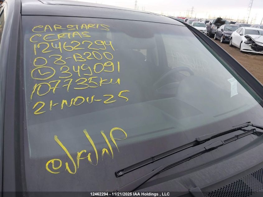 2008 Mercedes-Benz B200 VIN: WDDFH33X68J349091 Lot: 12462294